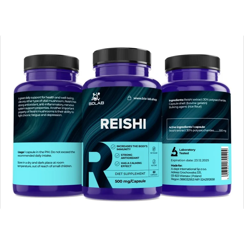 reishi 500mg 60 caps