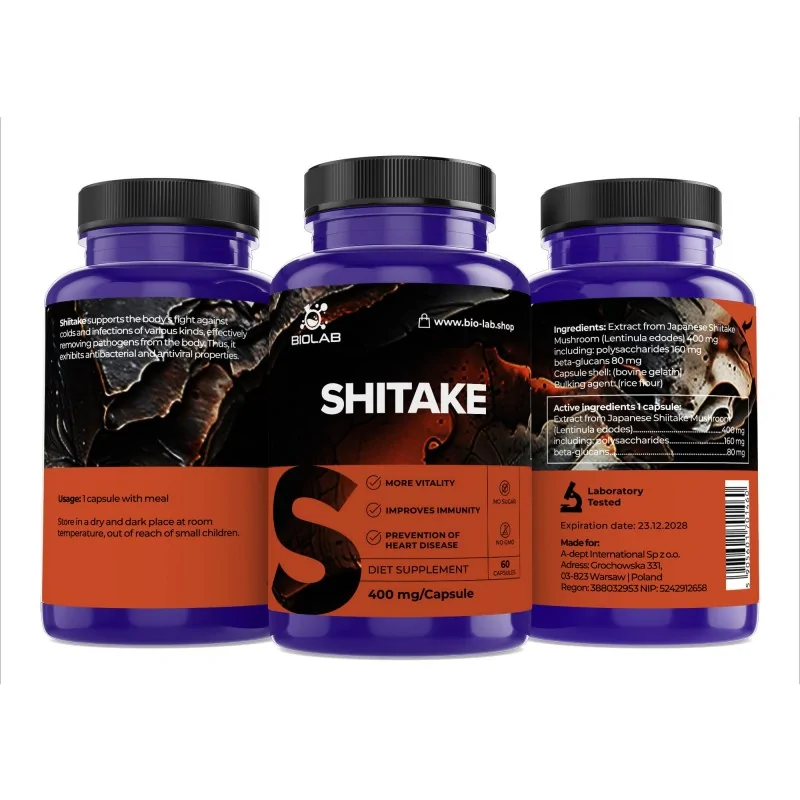 shiitake 400mg 60 caps